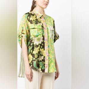 Alemais Winnie patchwork shirt Au8 us4 S
